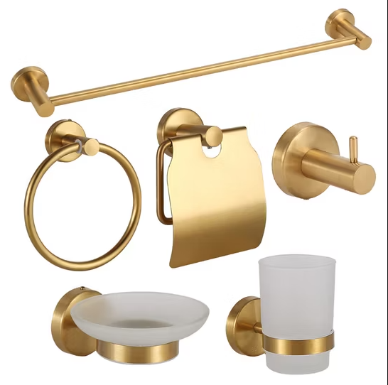 Accessories bathroom gold