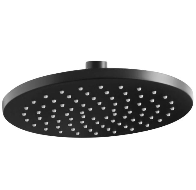 shower head 8 inch black