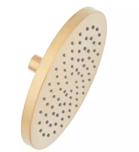 shower head 8 inch gold
