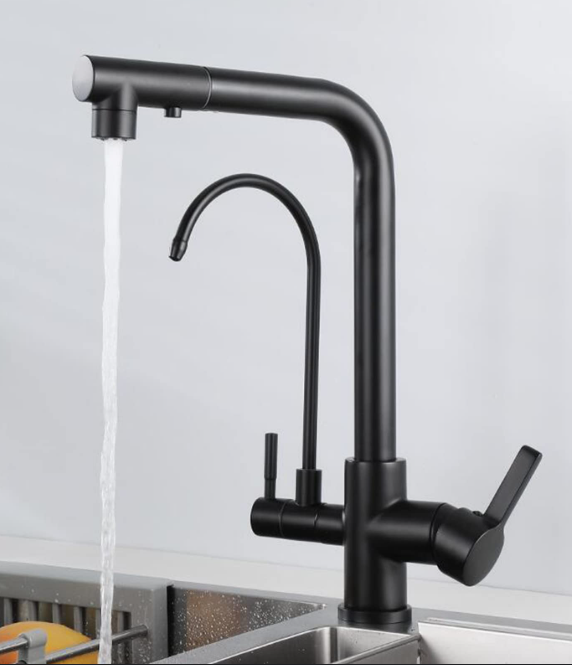 faucet 3 line black